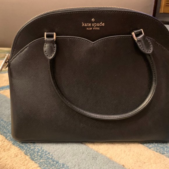 kate spade Bags Kate Spade Payton Medium Dome Satchel Black Poshmark